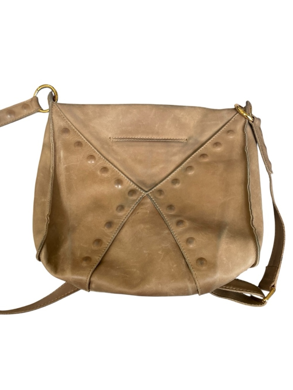 Hammitt Taupe Leather Crossbody Bag - Picture 7 of 8